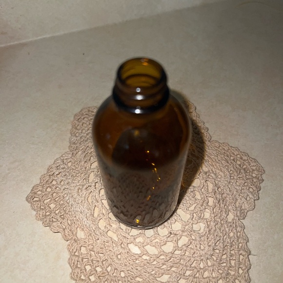 Amber Glass Apothecary Bottle - Decorative Home Accent - Picture 3 of 5